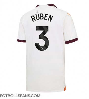 Manchester City Ruben Dias #3 Replika Bortatröja 2023-24 Kortärmad